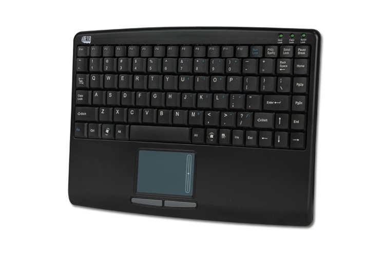 ADESSO Touch Mini Keyboard With Built In Touchpad (black) USB Qwerty US