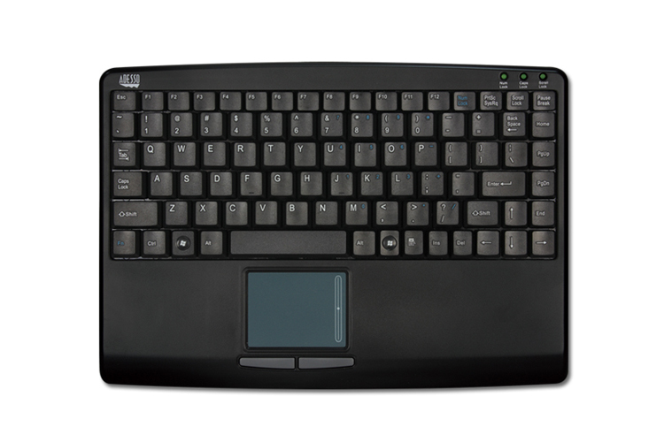 ADESSO Touch Mini Keyboard With Built In Touchpad (black) USB Qwerty US