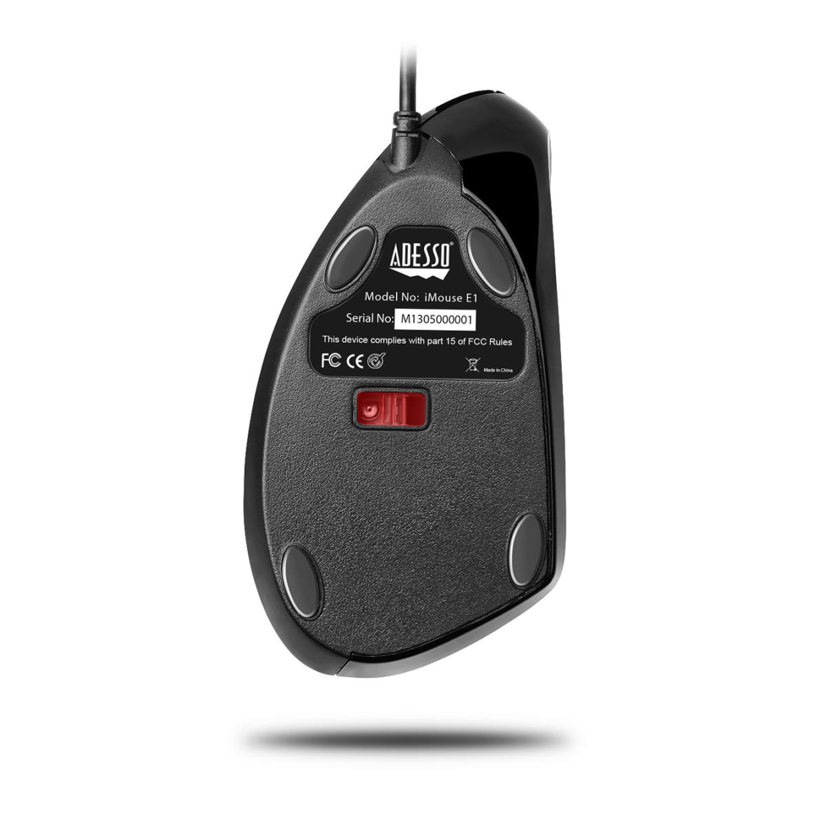 ADESSO Vertical Illuminated Ergonomic USB Mouse