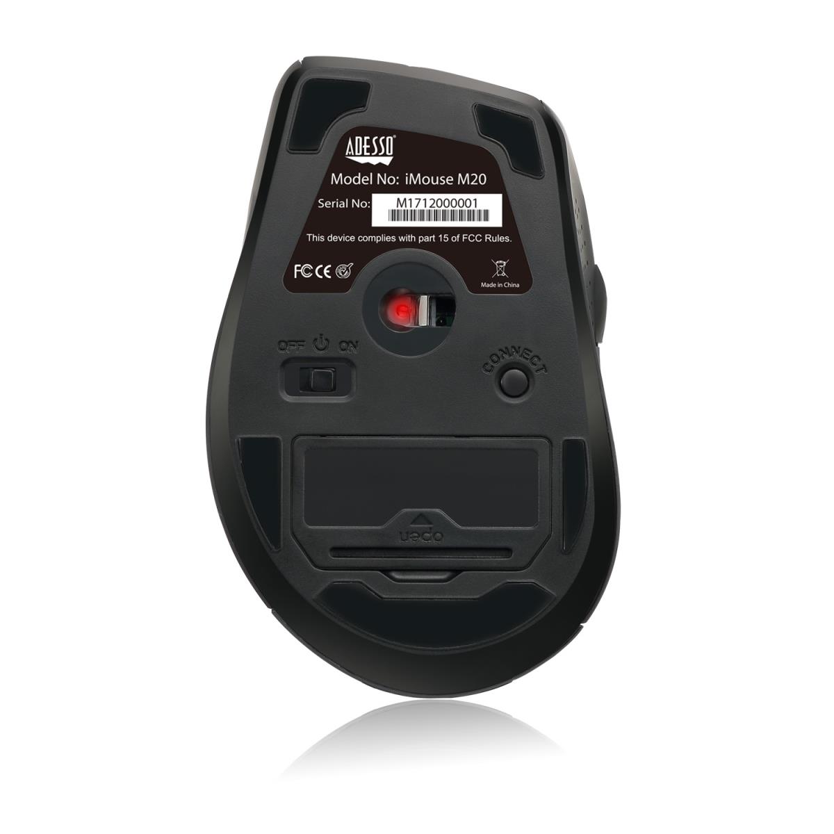 ADESSO Imouse M20r  Wireless Ergonomic Opticalmouse (red)