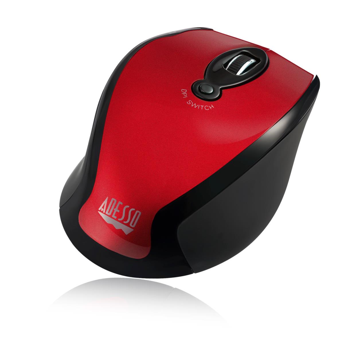 ADESSO Imouse M20r  Wireless Ergonomic Opticalmouse (red)