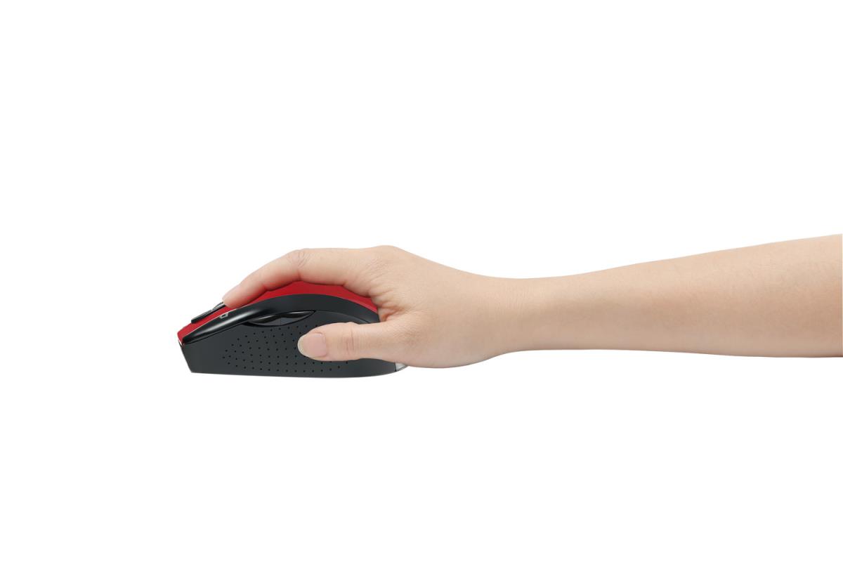 ADESSO Imouse M20r  Wireless Ergonomic Opticalmouse (red)