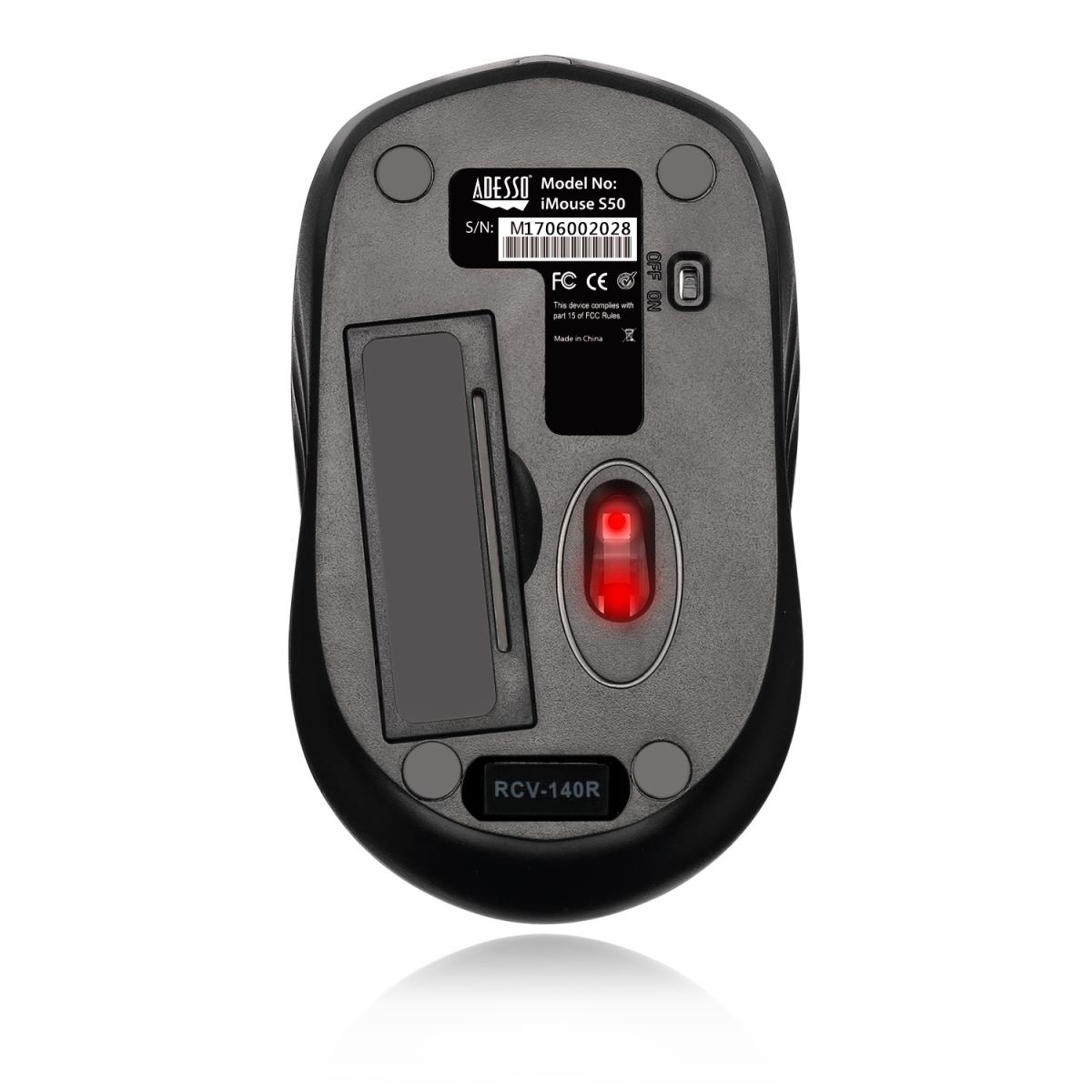 ADESSO Imouse S50  Wireless Mini Mouse (black)