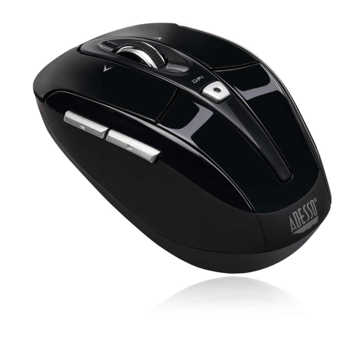 ADESSO Imouse S60b Wireless 5 Buttons 4 Way Scroll Programable Mini Mouse (black)