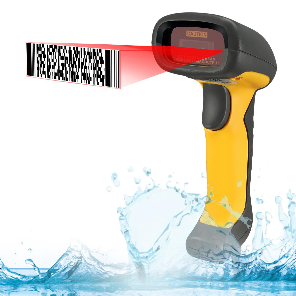 ADESSO Nuscan 5200tu Antimicrobial Waterproof Industry 2d   Barcode Scanner (USB)