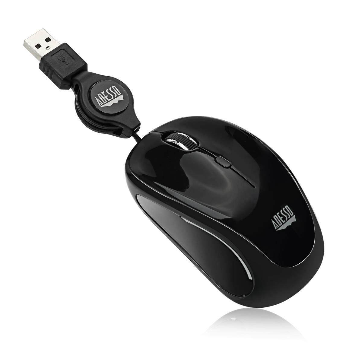 ADESSO Imouse S8b Retrackable Nano Mouse (black)