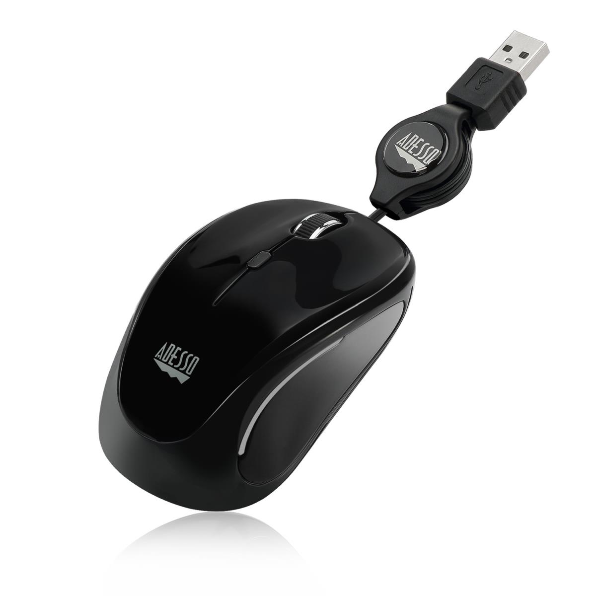 ADESSO Imouse S8b Retrackable Nano Mouse (black)