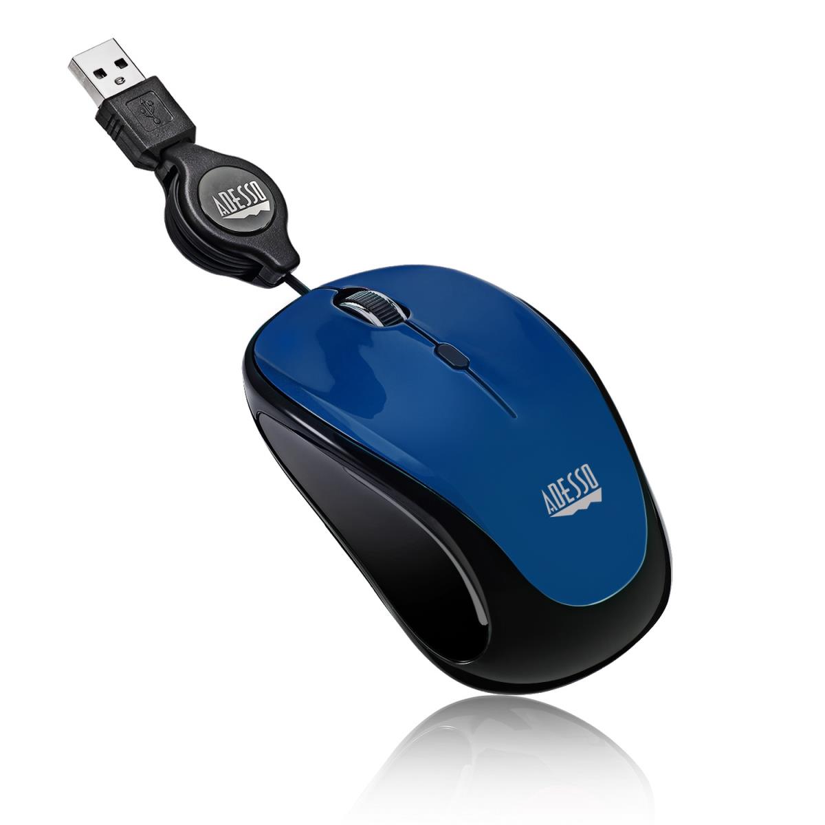 ADESSO Imouse S8l Retrackable Nano Mouse (blue)