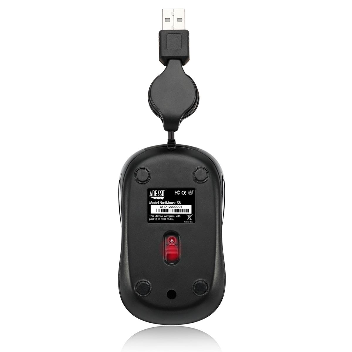 ADESSO Imouse S8l Retrackable Nano Mouse (blue)