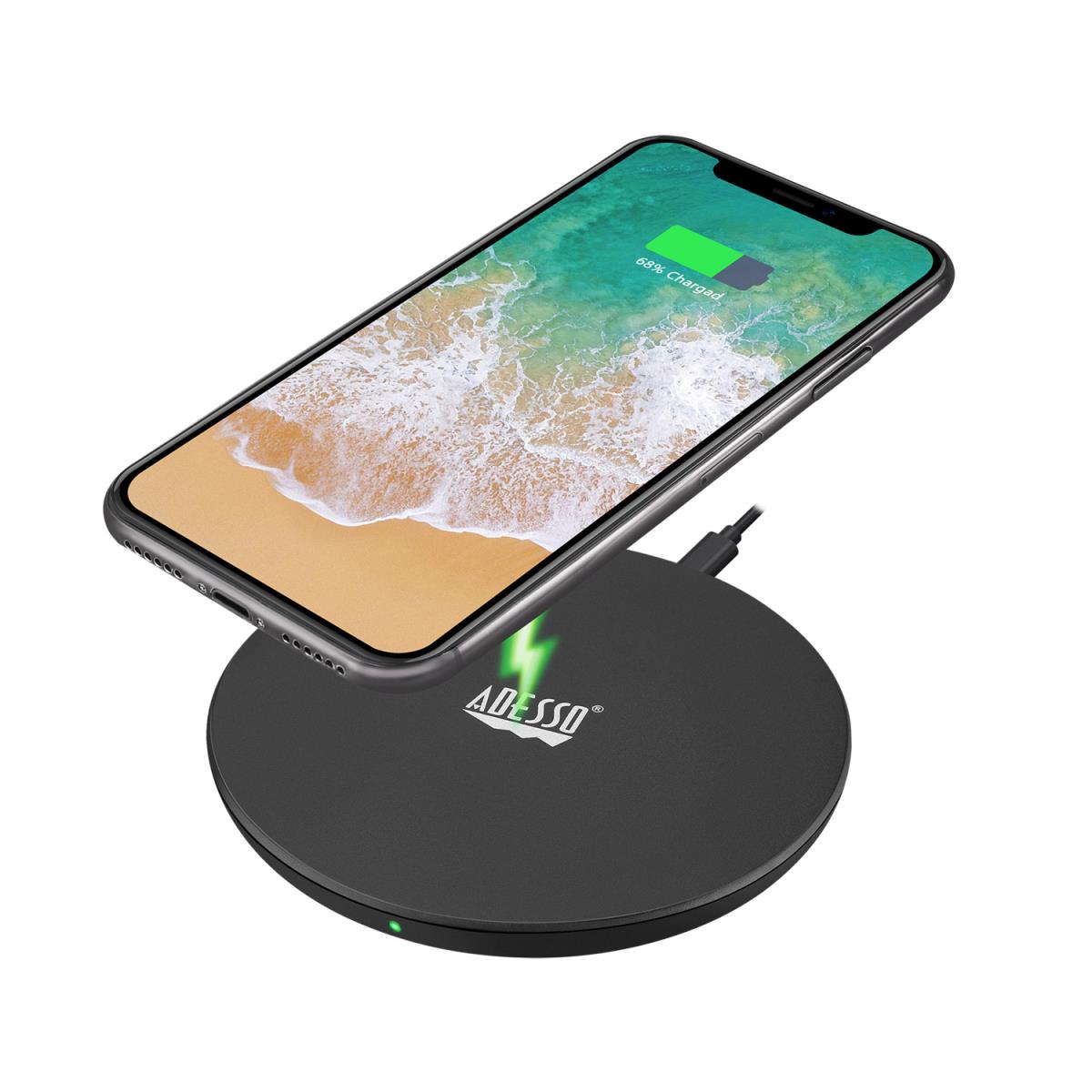 ADESSO 10w Max Qi-certified Wireless Charger