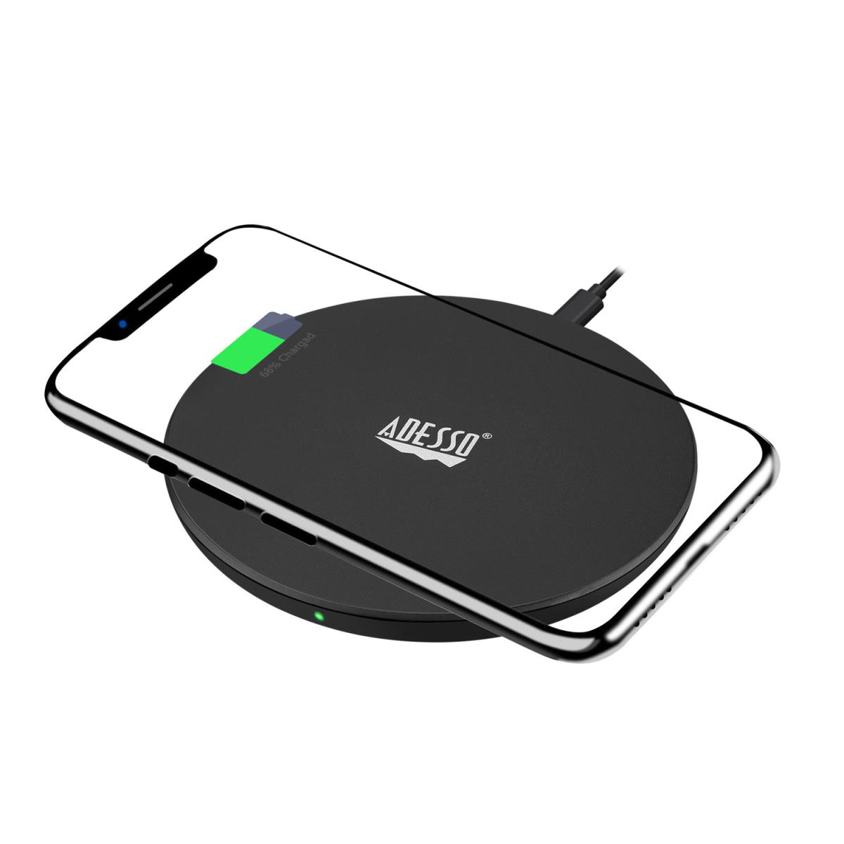 ADESSO 10w Max Qi-certified Wireless Charger