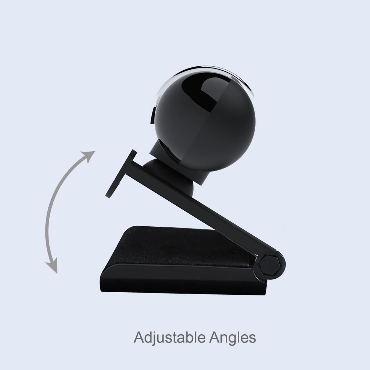 ADESSO 2k Quad Hd Webcam With Autofocus  Built-in Dual Microphones