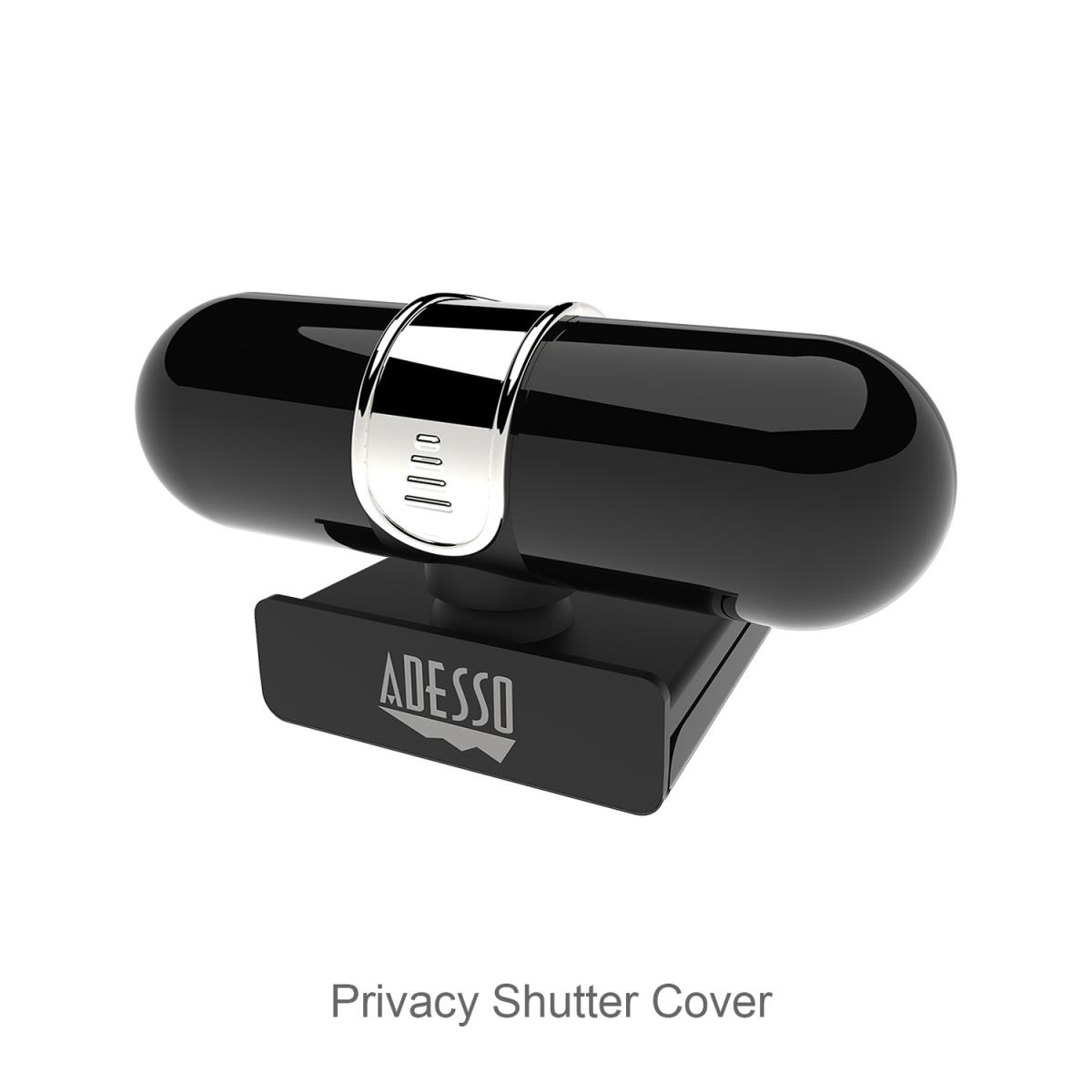 ADESSO 2k Quad Hd Webcam With Autofocus  Built-in Dual Microphones