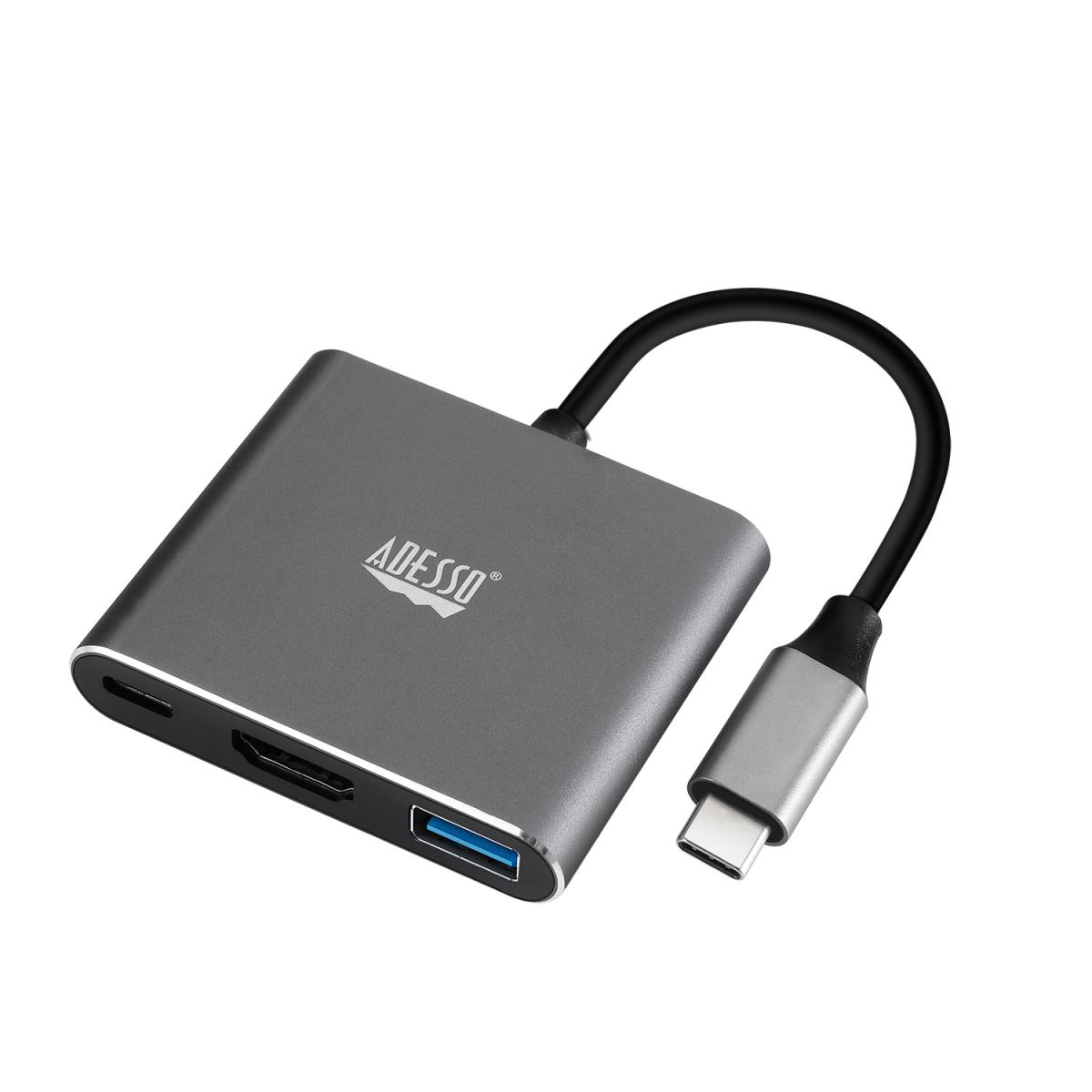 ADESSO 3-in-1 USB-c Multi-port Docking Station (taa Compliant)