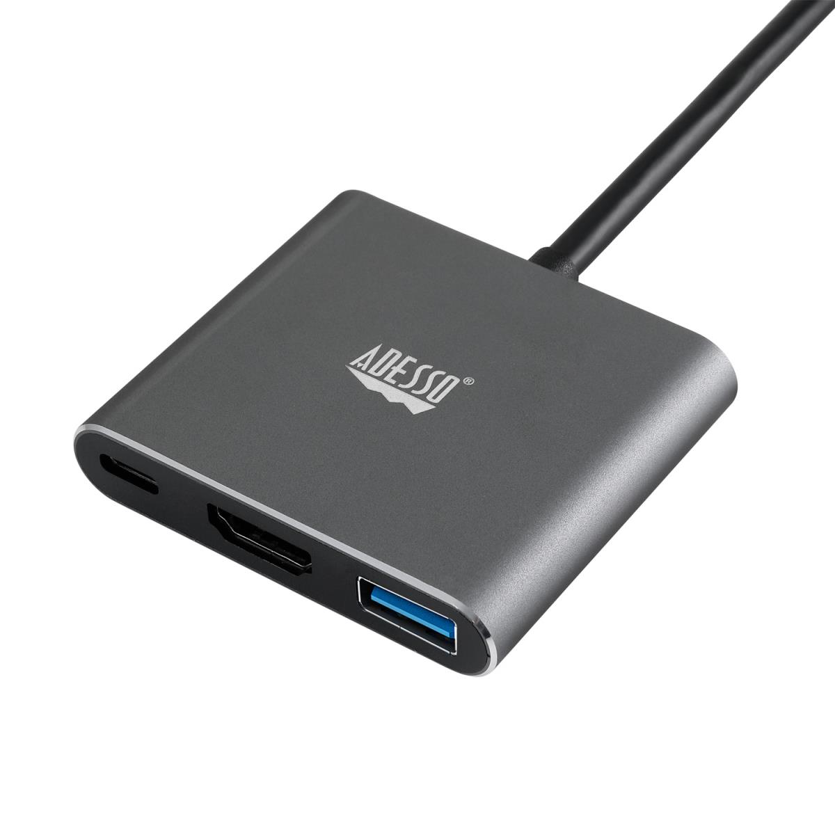 ADESSO 3-in-1 USB-c Multi-port Docking Station (taa Compliant)