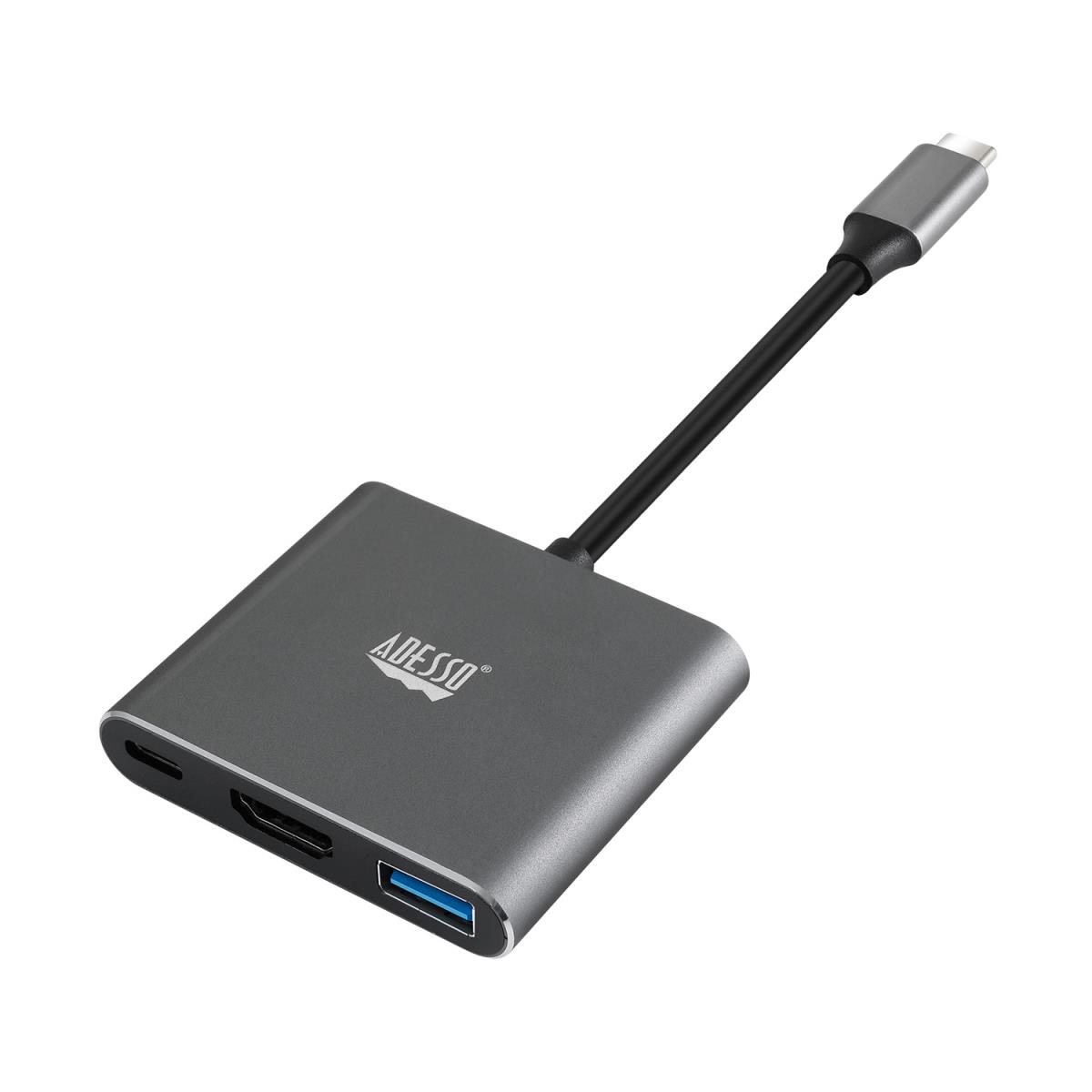 ADESSO 3-in-1 USB-c Multi-port Docking Station (taa Compliant)