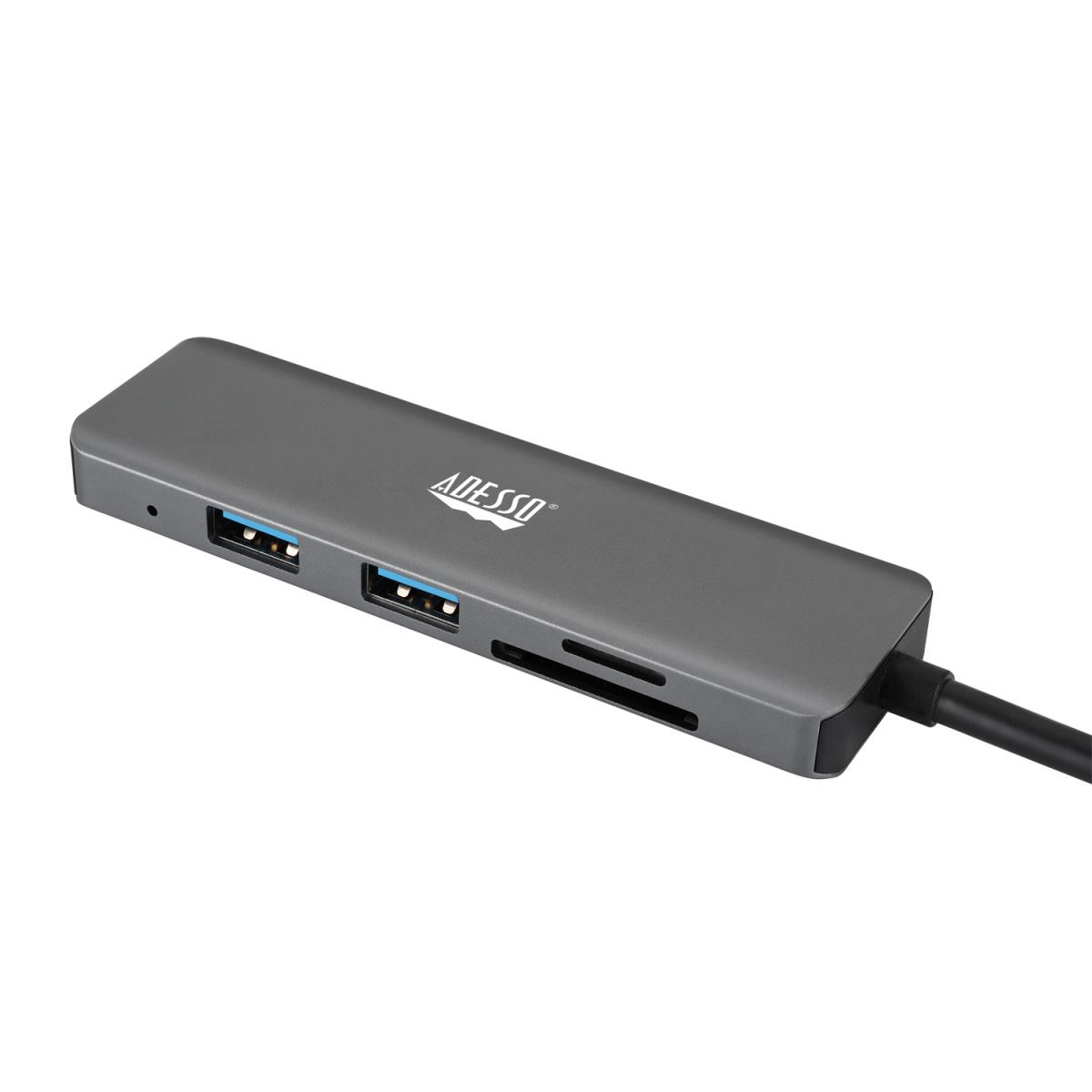 ADESSO 6-in-1 USB-c Multi-port Docking Station (taa Compliant)