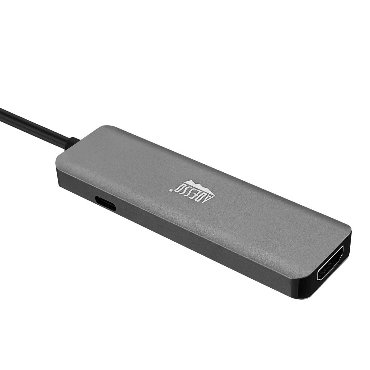 ADESSO 6-in-1 USB-c Multi-port Docking Station (taa Compliant)