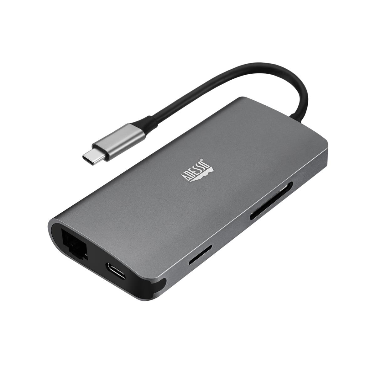 ADESSO 8 In 1 USB-c Multiport Docking Station