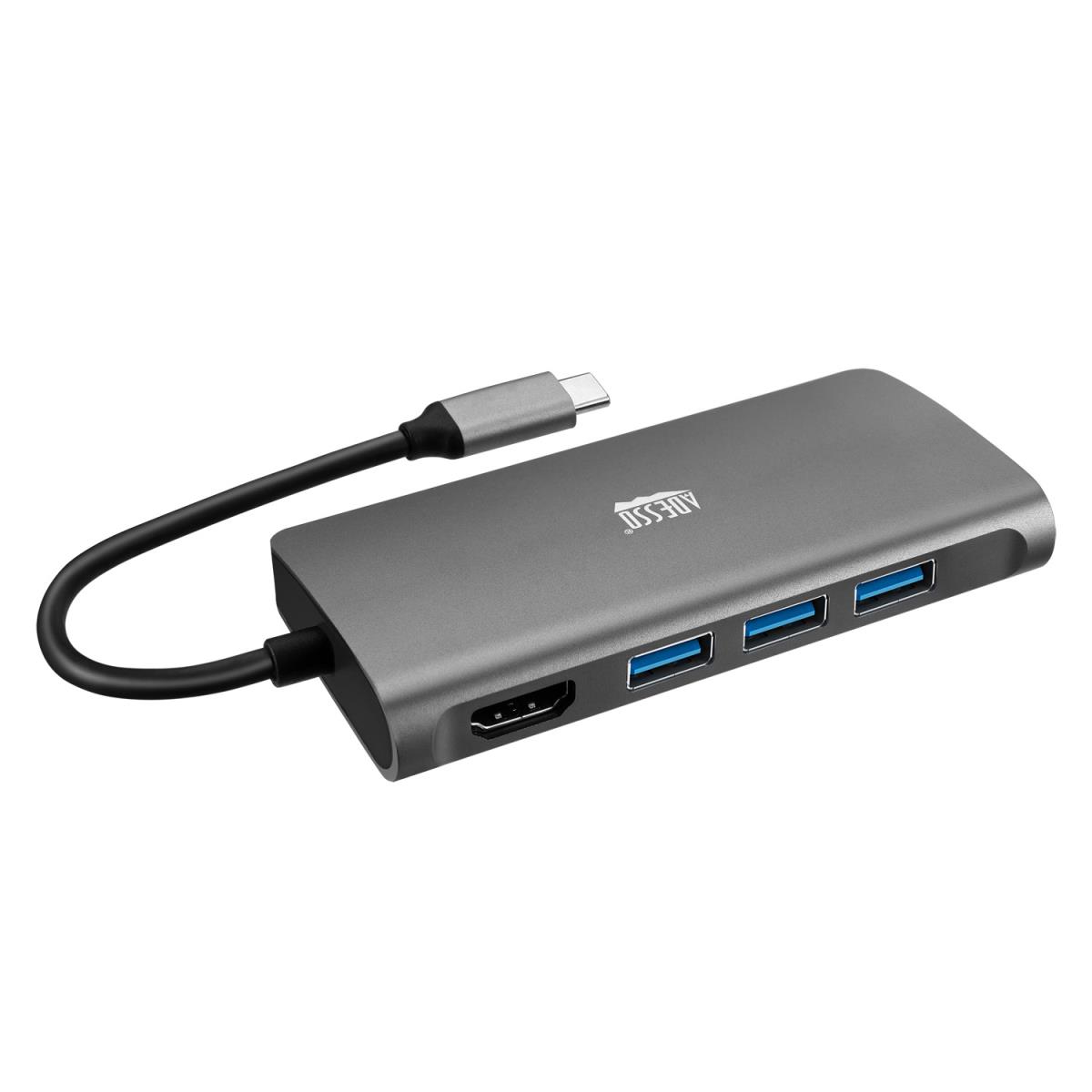 ADESSO 8 In 1 USB-c Multiport Docking Station