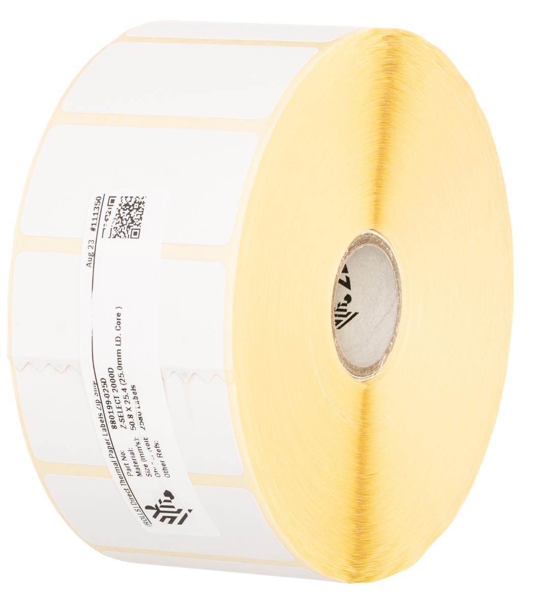 ZEBRA Z-select 2000d 57x19mm 3315 Label / Roll Perfo Box Of 12