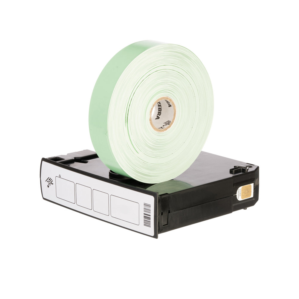 ZEBRA Z-band Green Splash Wristband 25x254 Mm 350 Band/cartr Box Of 6
