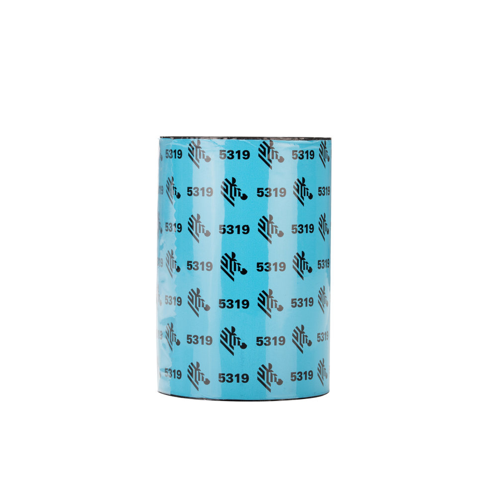 ZEBRA 5319 Wax Thermal Ribbon 56.9mm X 74m C12 7mm Black - Box Of 12