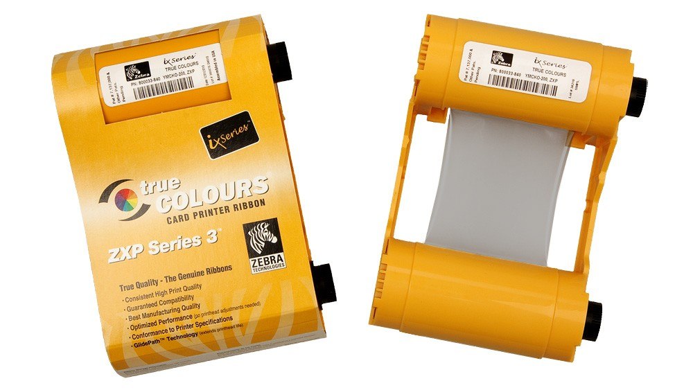 ZEBRA Color Ribbon Ymcko 280 Images For Zxp3-r2