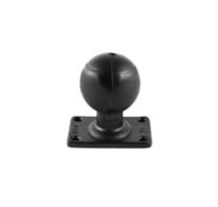 ZEBRA Ram Rectangular Base With 2.25in Rubber Ball