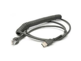 ZEBRA Cable Shielded USB Series A 12in Coiled Bc1.2 -30c