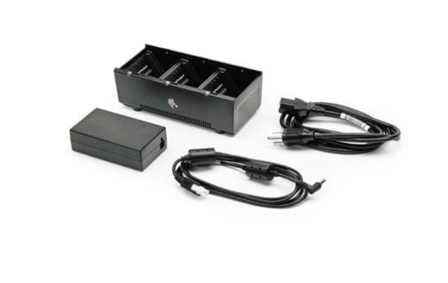 ZEBRA Battery Charger 3-slot For Zq600 / Zq500 / Qln Series With Uk Power Chord