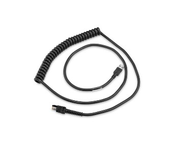 ZEBRA Cable Shielded USB Series A 9in Coiled Bc 1.2 -30c
