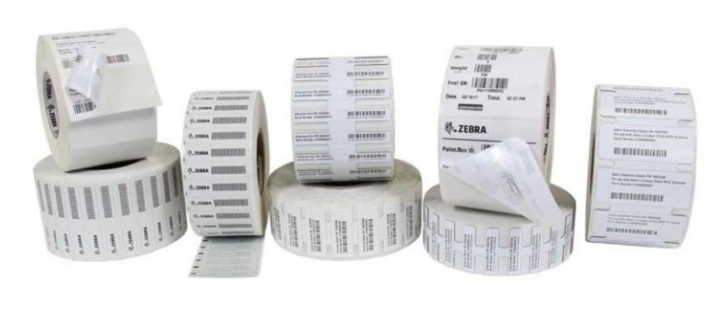 ZEBRA Label Synthetic 100 X 40mm Coated Thermal Transfer Rfid Polyester With Foam Coated High Performance A