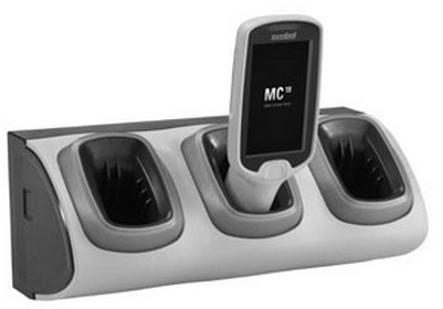 ZEBRA High Density (hd) Locking 3-slot Charging Cradle For Motorola Mc18 (requires Power Supply,cords)