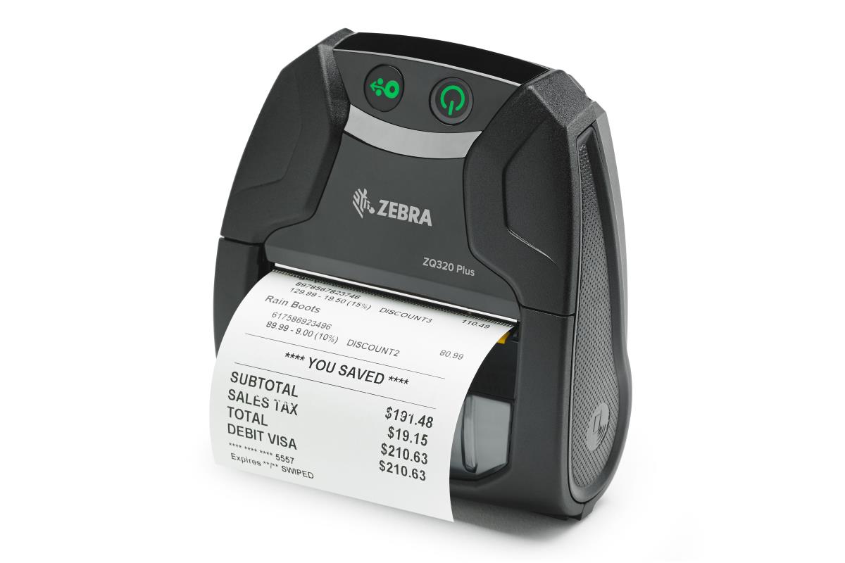 ZEBRA Zq320 Plus - Printer - Mobile - Outdoor Direct Thermal - USB / Wi-Fi