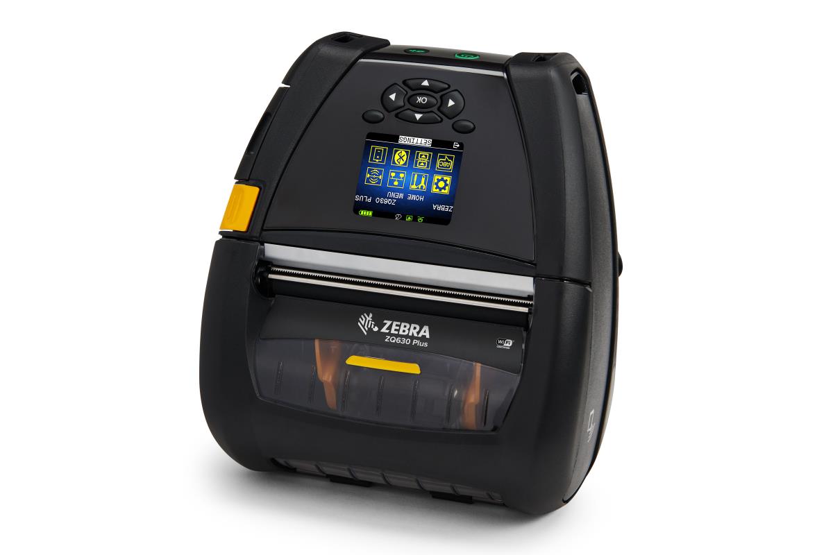 ZEBRA Zq630 Plus - Mobile Printer - Direct Thermal - 104mm - 104mm - USB / Serial  With E Shoulder Strap Belt Clip