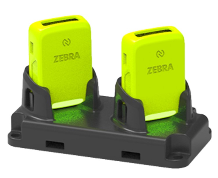 ZEBRA Rs2100 2-slot Scanner Charger Allows Charging Of 2 Rs2100 Wearable Scanners. Requires Ac Power