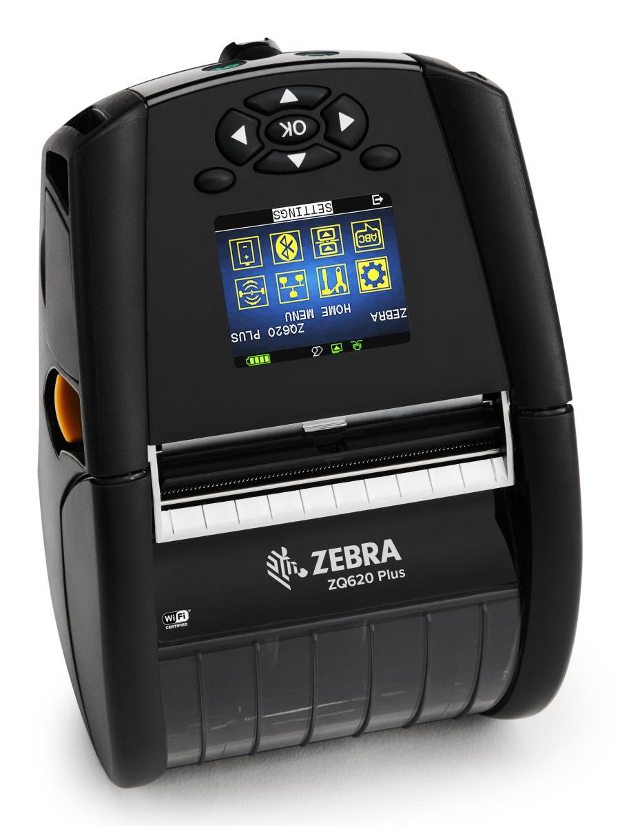 ZEBRA Zq610 Plus - Mobile Printer - Direct Thermal - 72mm - USB / Bluetooth / Wi-Fi With Shoulder Strap, Belt Clip