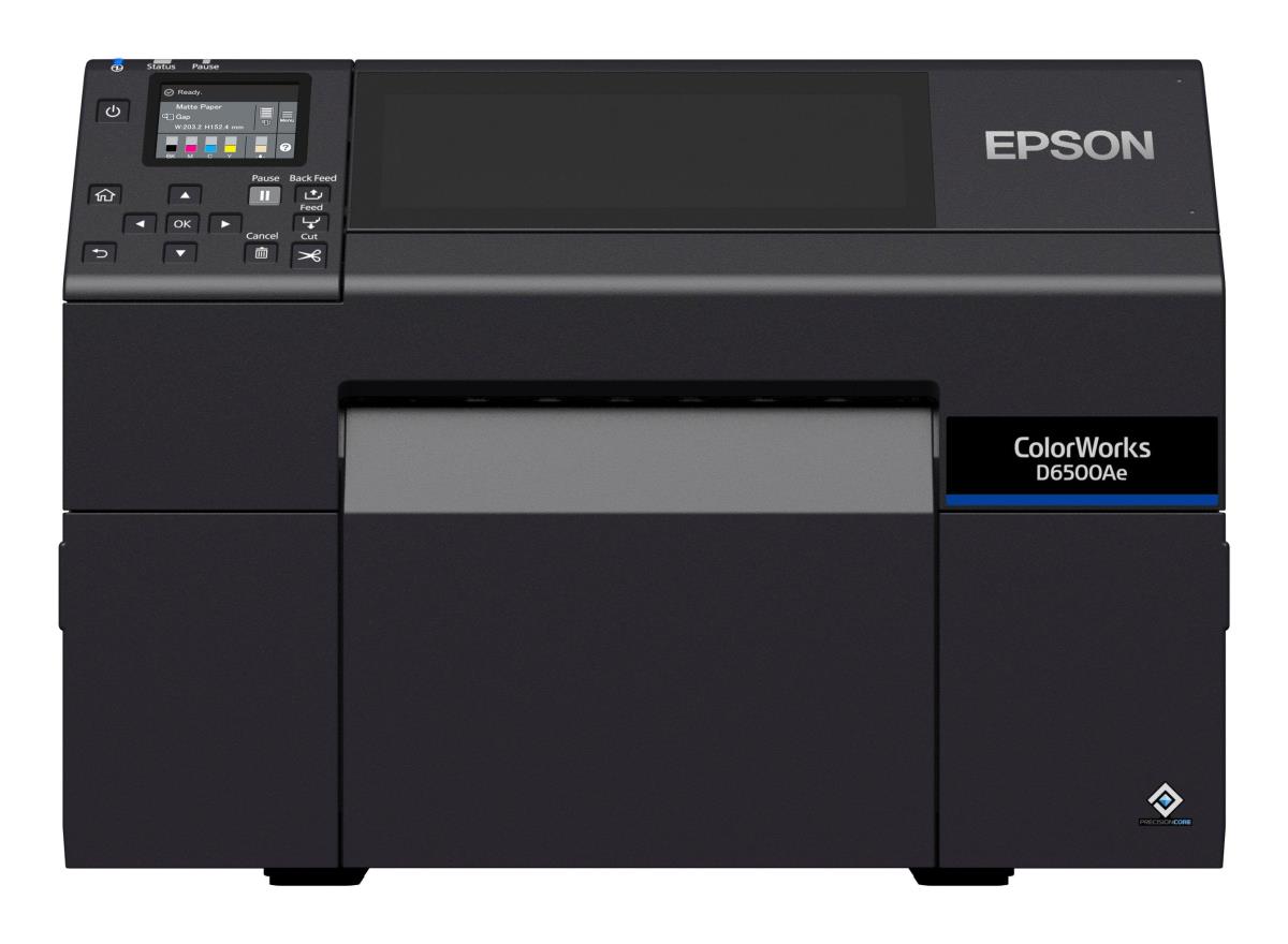 EPSON Colorworks D6500ae -  Industrial Colour Label Printer - Inkjet - 25.4 - 215.9mm