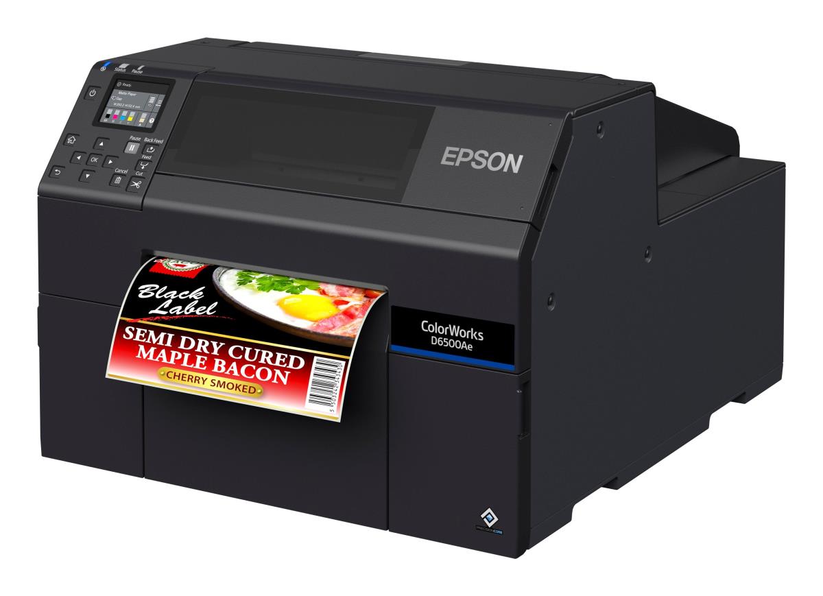 EPSON Colorworks D6500ae -  Industrial Colour Label Printer - Inkjet - 25.4 - 215.9mm
