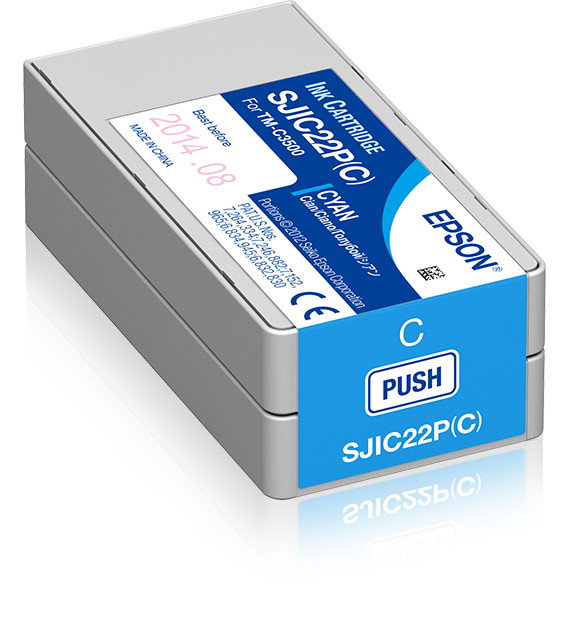 EPSON Ink Cartridge - Sjic22p - Cyan