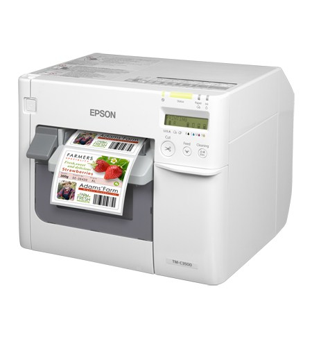 EPSON Tm-c3500 - Color Label Printer - Inkjet - 104mm - USB / Ethernet