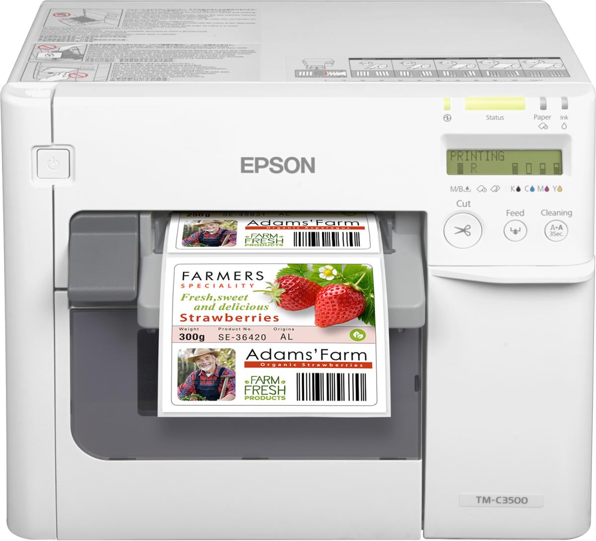 EPSON Tm-c3500 - Color Label Printer - Inkjet - 104mm - USB / Ethernet