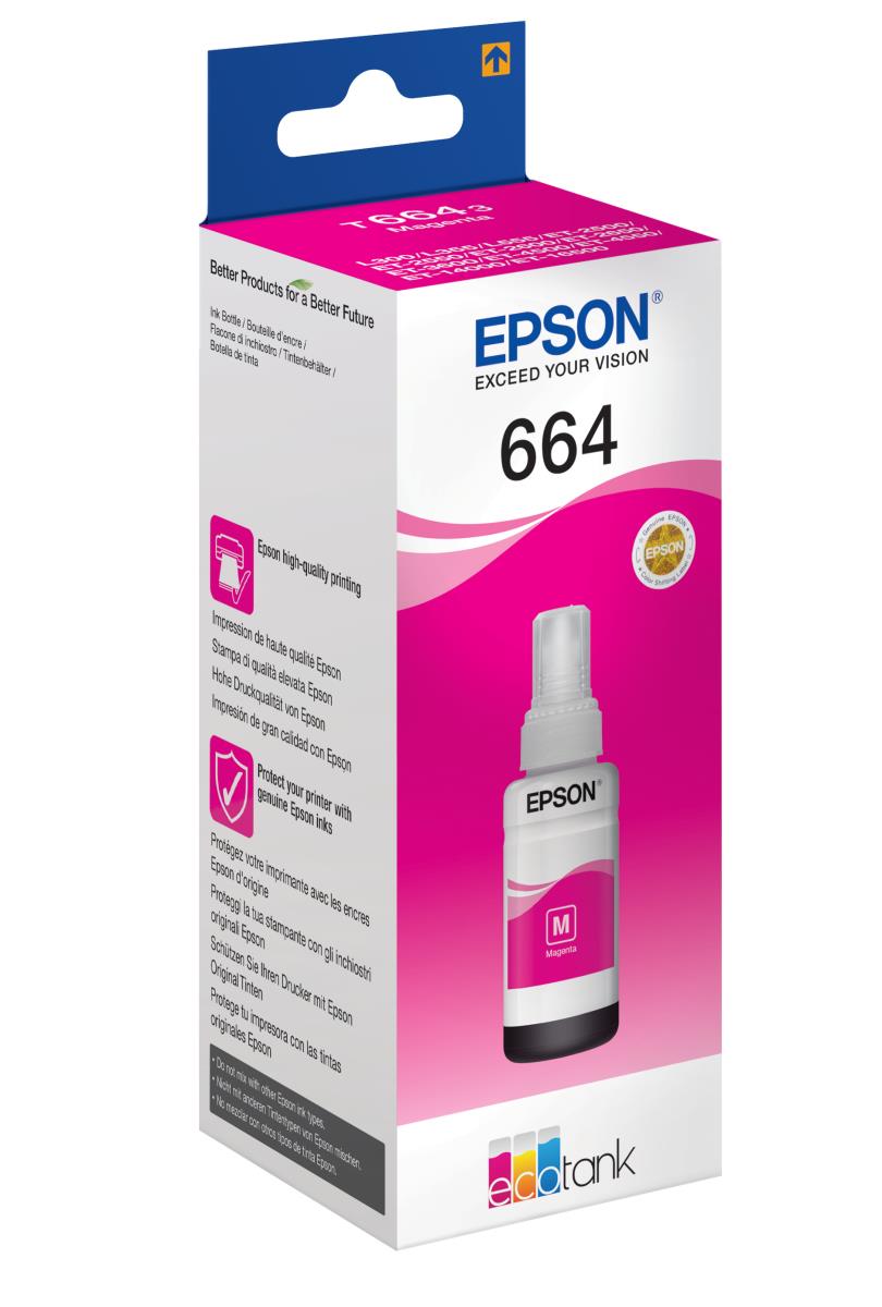 EPSON Ink Bottle T6643 Magenta 70ml