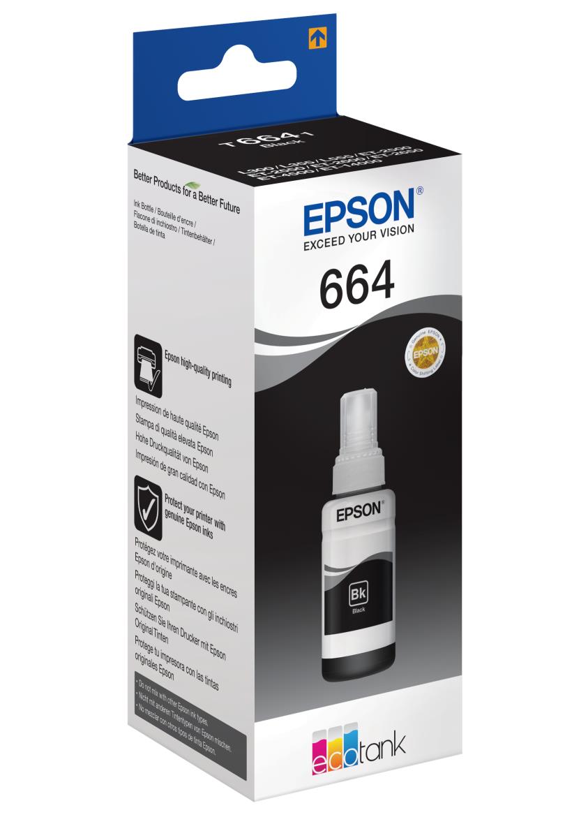 EPSON Ink Bottle T6641 Black 70ml