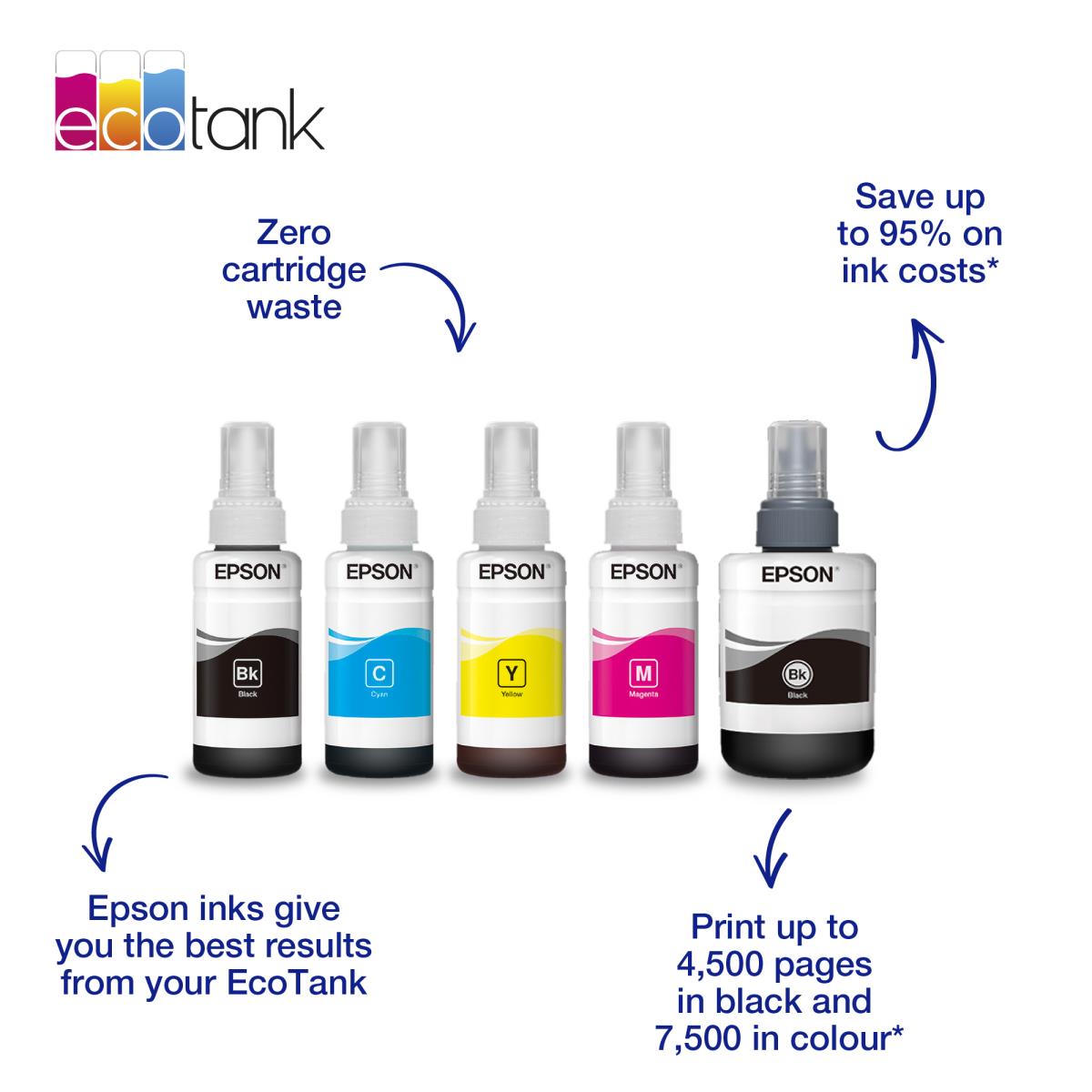 EPSON Ink Bottle T6641 Black 70ml