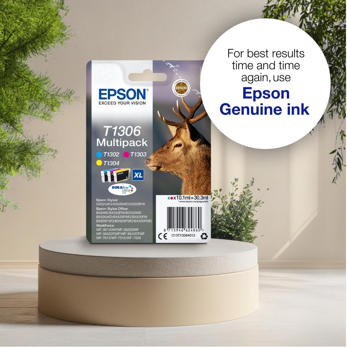 EPSON Ink Cartridge - T1301 Stag Xl - 25.4ml - Black