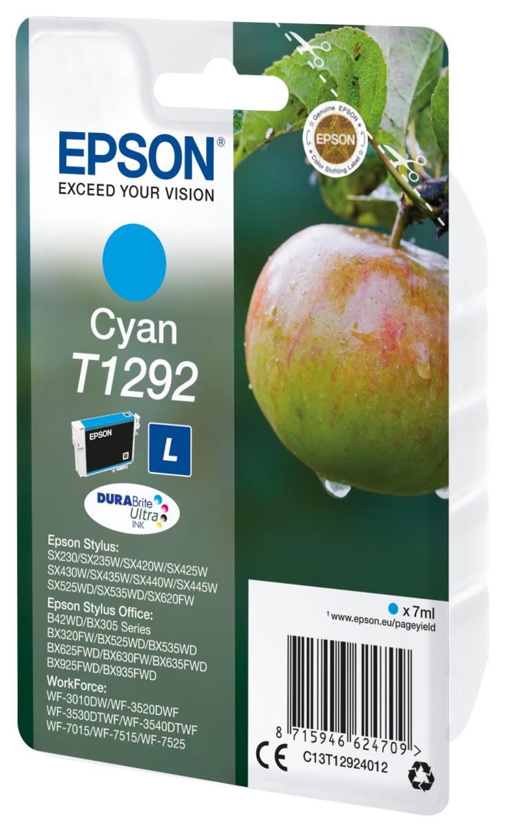 EPSON Ink Cartridge - T1292 Apple - 7ml - Cyan