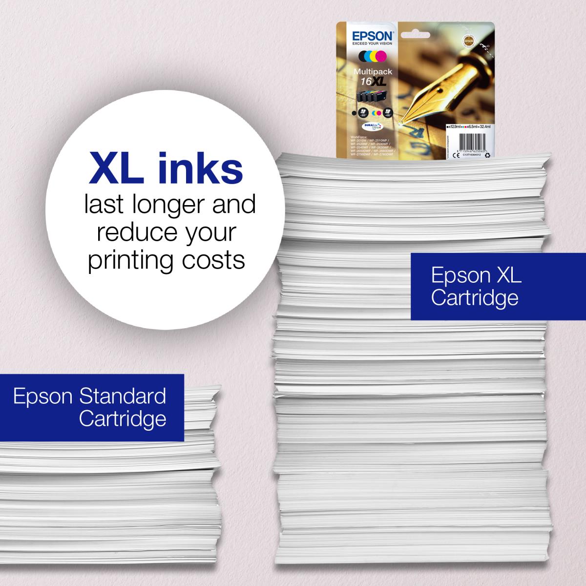 EPSON Ink Cartridge - 16 Durabrite Ultra - 14.7ml - Black / Yellow / Cyan / Magenta