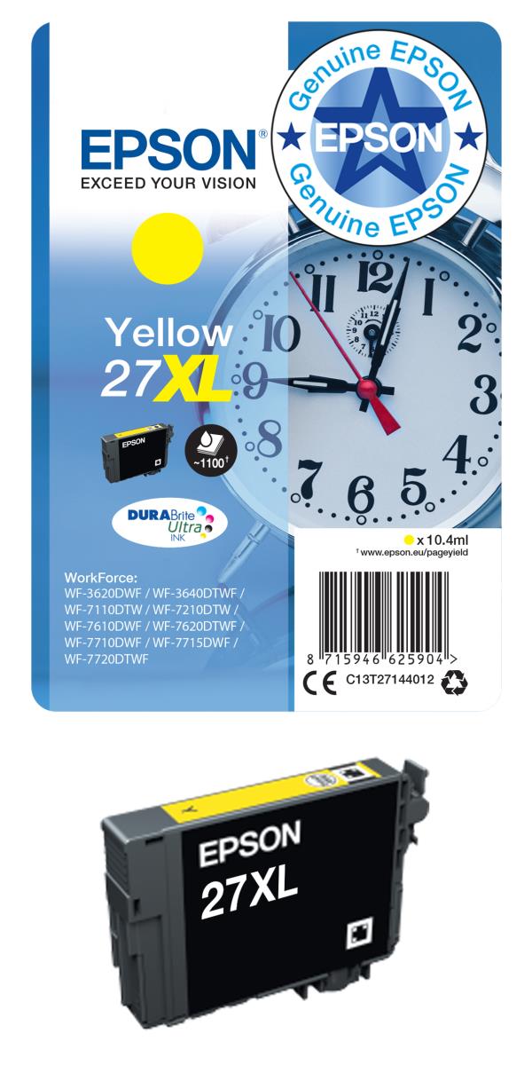 EPSON Ink Cartridge -  27 Alarm Clock - 3.6ml - Magenta